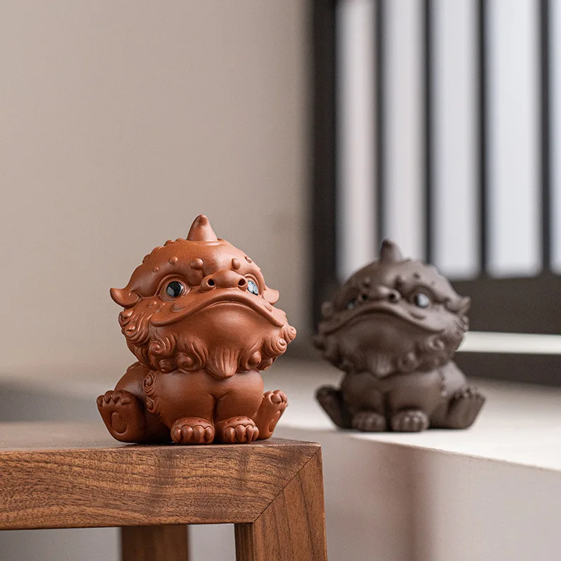 Китайские креативные поделки из фиолетового песка милые украшения для чая Xingshi