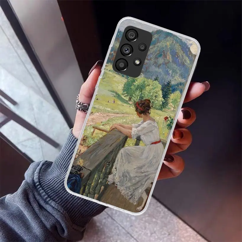 Фото Чехол для телефона Claude Monet Garden Lotus Bridge для Samsung Galaxy A12 A52S A42 A32 A22 A51 A50 Note 20 Ultra 10 S10 Plus A71 A70 A3 №5
