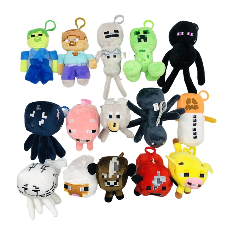 Soft Zombie Stuffed Animals Plushies Game Figure Cute Gift For Kids Package Pendant