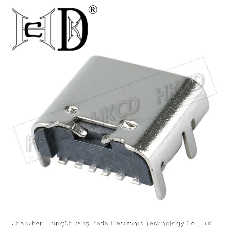 5 шт. 6-контактный разъем SMT Micro USB Type C 3.1 (женский) для монтажа SMDDIP на печатную плату, для проектирования и самостоятельной сборки, подходит для зарядки с высоким током. (art.: 3920dccb5f97a) - 3920dccb5f97a
