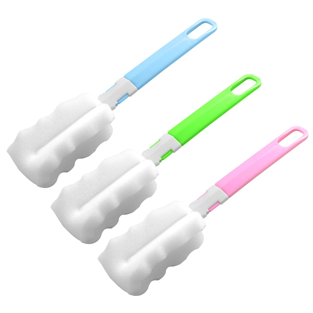 

20cm Sports Water Cup Brush Space Cup Sponge Cleaning Cup Brush Water Bottle Removable Cleaning Brush Kettle Cleaning Tools