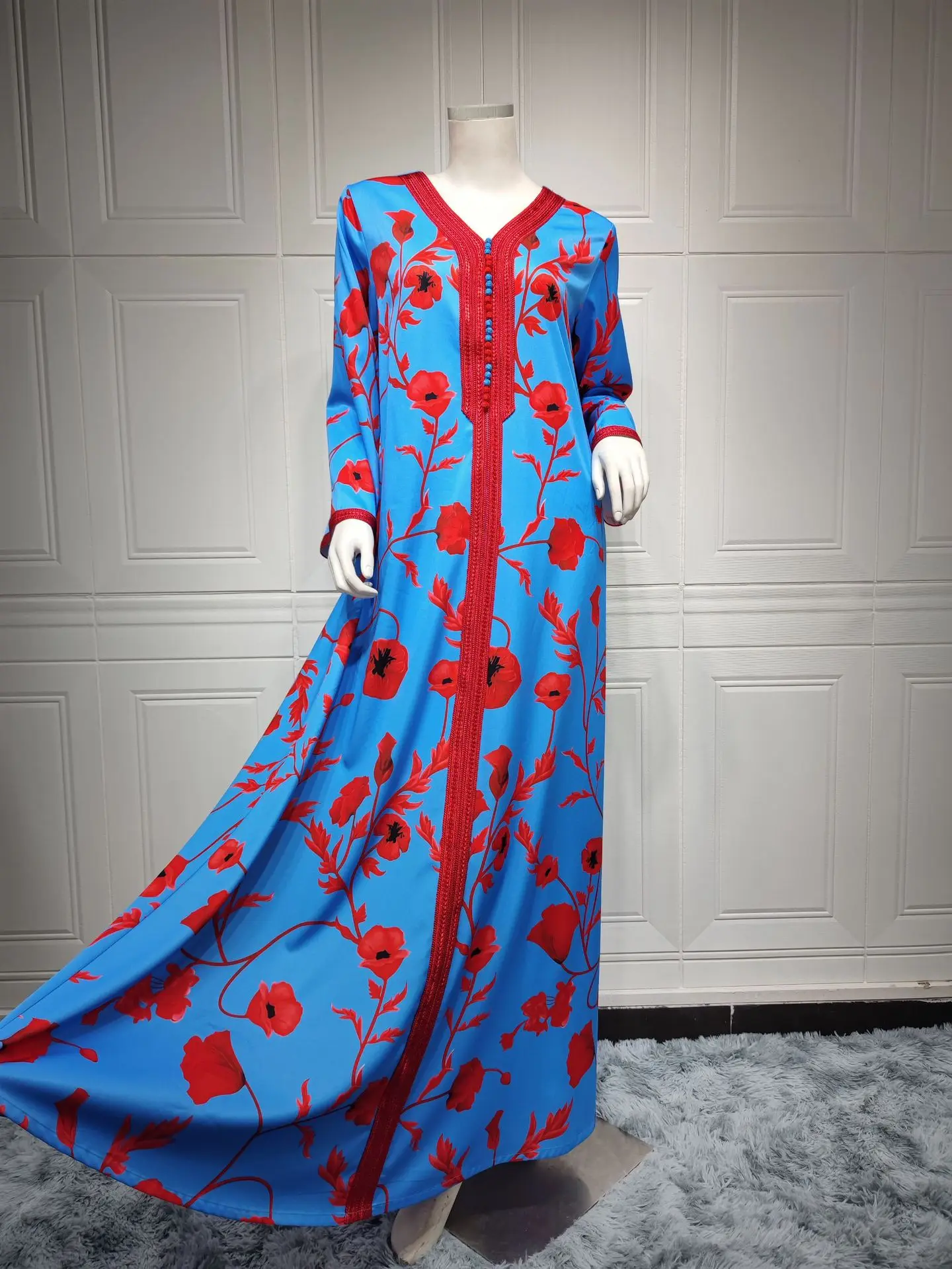 Eid Abaya Dubai Muslim Dress Turkey Islam Clothing Kaftan Moroccan Long African Dresses for Women Malaysia Elegant Evening Gowns