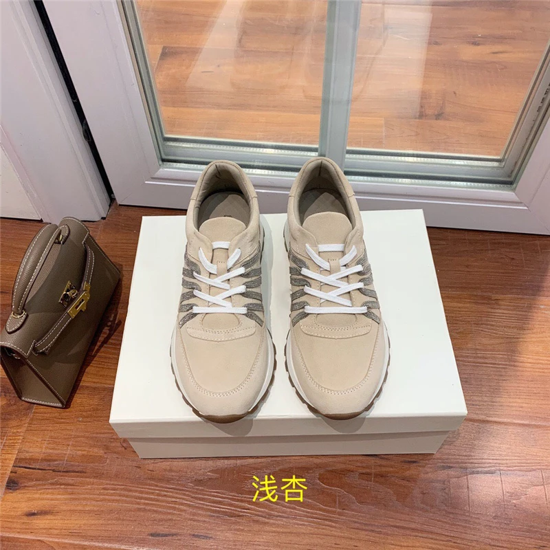 Spring New Style Suede Strap Forrest Gump Jogging Shoes Women's Summer Walking Fashion Lightweight Flat Casual Sneakers loafers