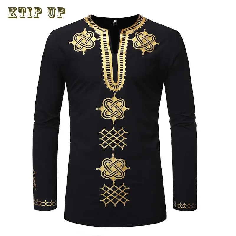 Длинная рубашка в африканском племени Дашики новинка тонкая классическая с