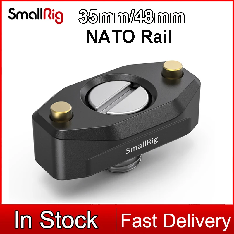 

SmallRig DSLR Camer Quick Release Rig NATO Rail with ARRI Locating Screw 48mm/35mm for Microphone Monitor Top Handle 2501/2521