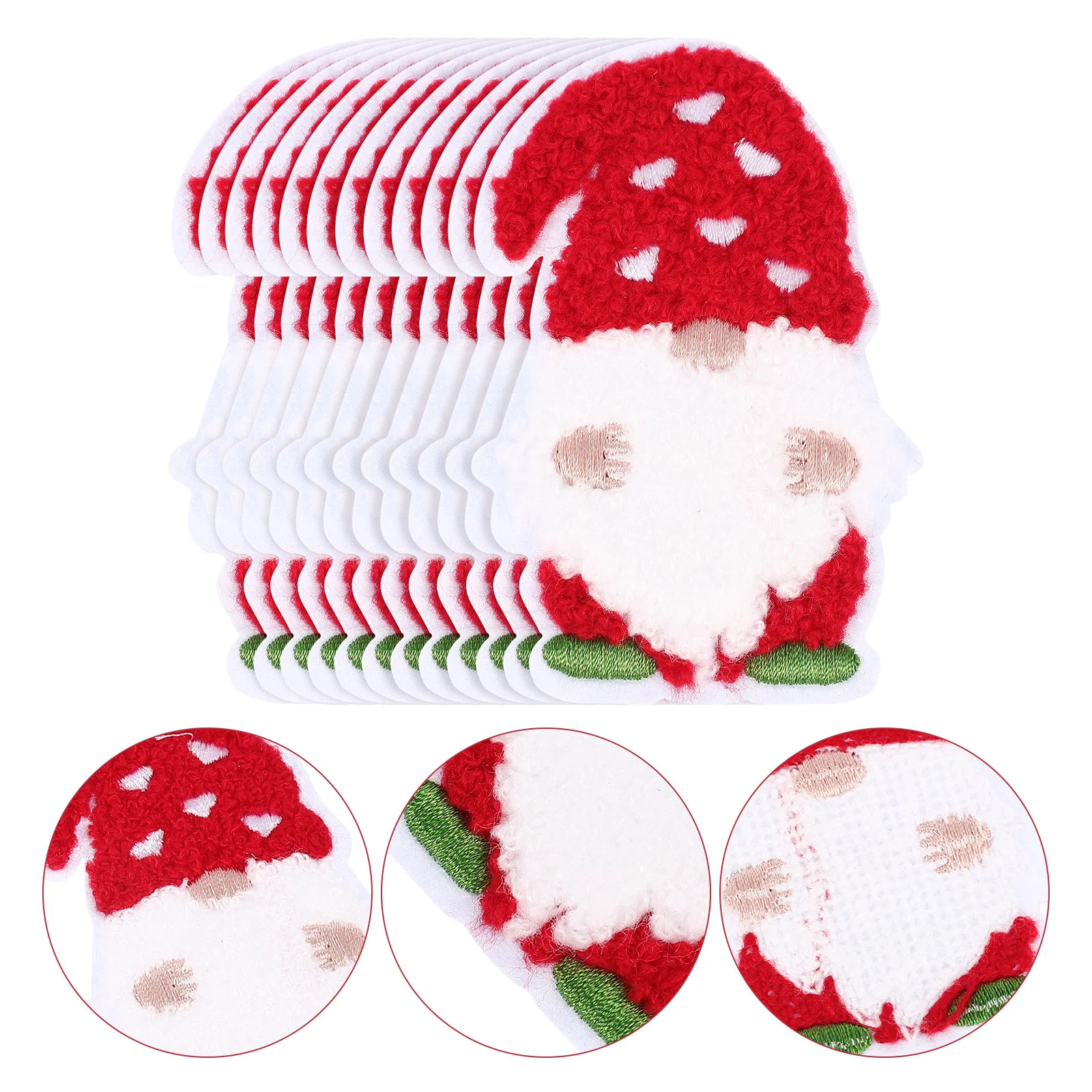 

Christmashat Iron Clothesapplique Craft Cartoon Sew Coat Santa Embroidery Sewingdecorative Themed Clothing Shirt
