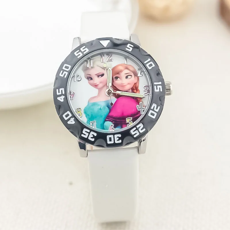 

Disney Frozen Princess Cartoon Character Luminous Children's Watches Anime Figure Vintage Quartz Fashion Watch Children's Gift