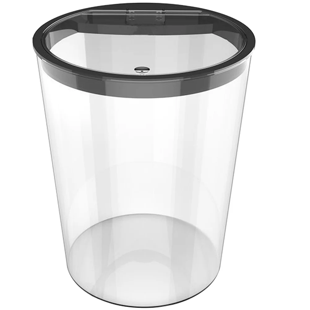 

Transparent Home Trash Can Bedroom Waste Can Kitchen Holder Dolls Storing Bucket