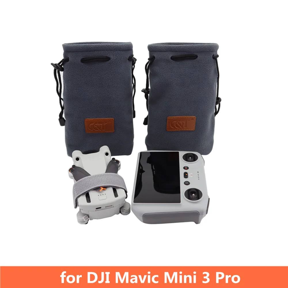 

For DJI MINI 3 PRO Drone Remote Control Storage Bag Thickened Flannel Bag Waterproof Portable for DJI RC Control Accessories