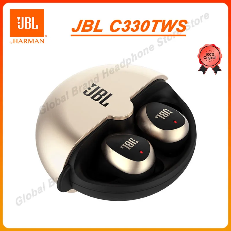 

TWS-стереонаушники JBL C330 с поддержкой Bluetooth и микрофоном