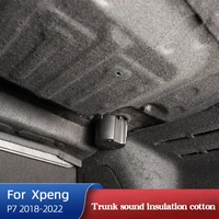 front car trunk soundproof cotton for xpeng p7 2018 2022 accessories shock plate sound insulation hood protective mat