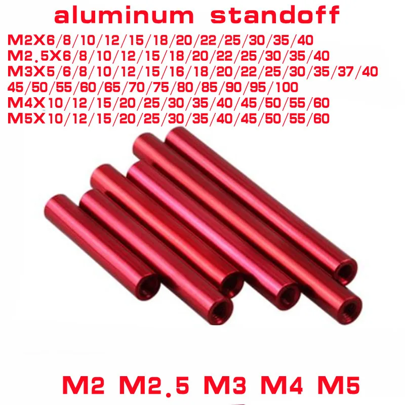

5/10 шт., алюминиевые распорки m2 m2.5 m3 M4 M5