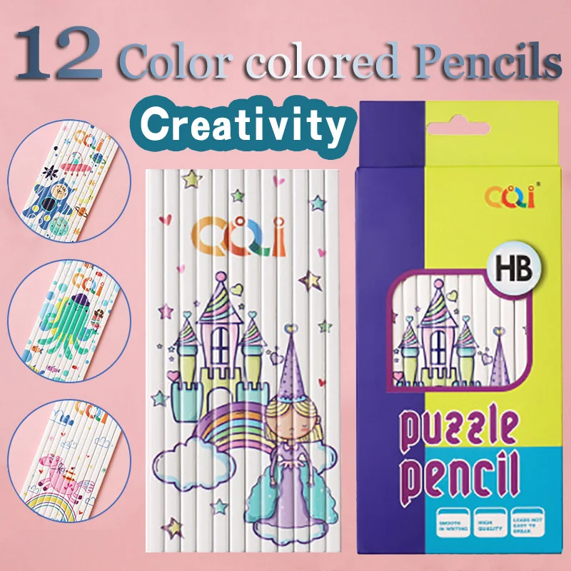 S Diy Square Pencil Hb Sketch Writing Children's Drawing Sketch Black Pencil