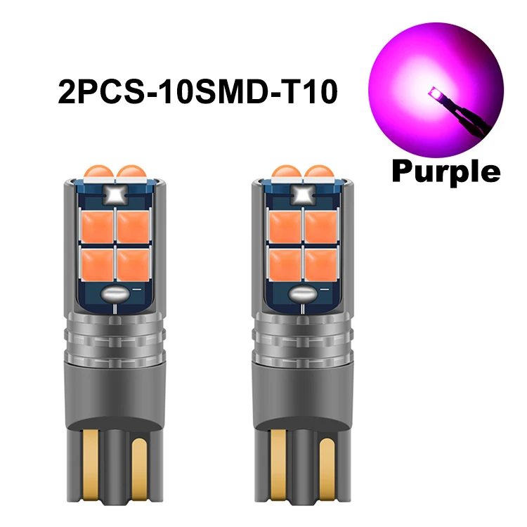 

NLpearl 2PCS T10 LED W5W светодиодные автомобильные лампы 3030 10SMD W5W Led Canbus 194 168 автомобиль интерьер чтения лампы клин клиренс свет 12V