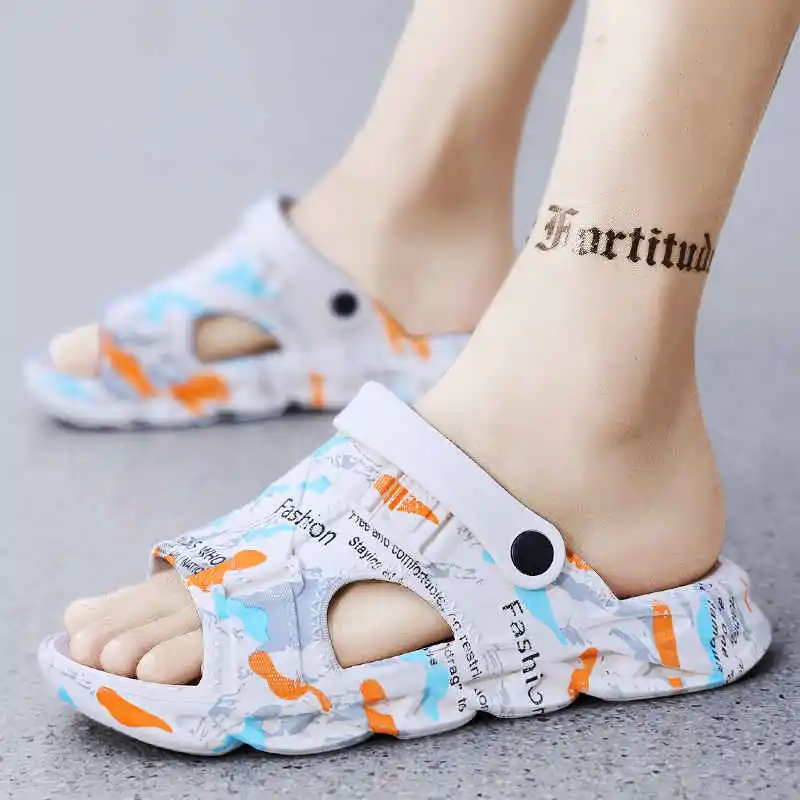 

Elegance Men's Leather Sandals Vulcanization Man Summer Slippers Designer Luxury 2023 Summer Shoes Shies Clogs Baskette Tennis