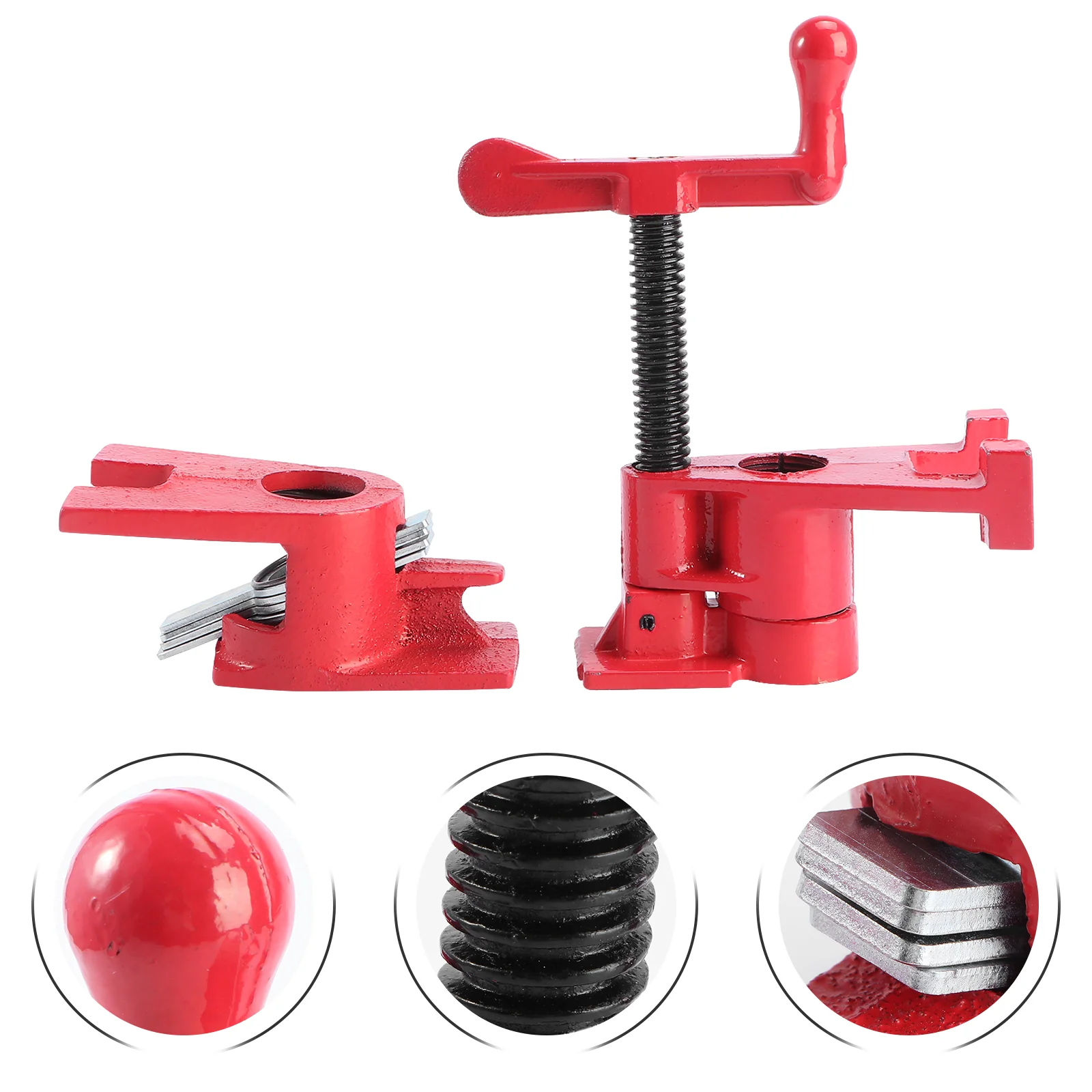 

1 Set Useful Pipe Clamp Woodworking Gluing Pipe Clamp Pipe Carpenter Fixing Clip