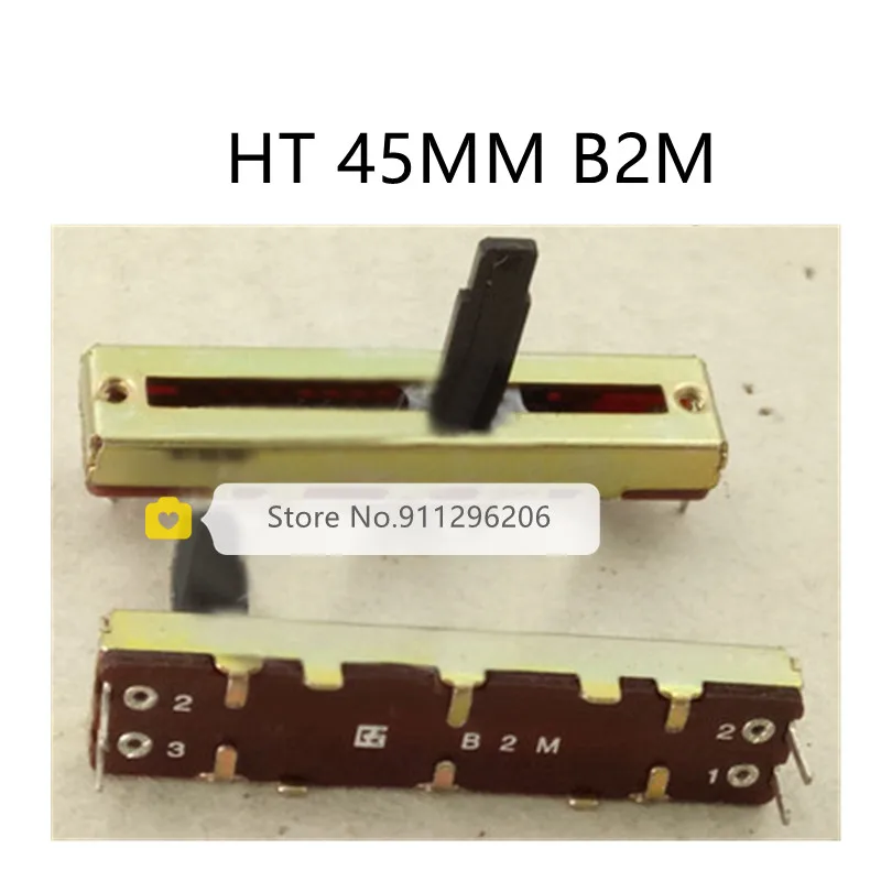 HT 45 мм прямой слайдер fader одинарный потенциометр B2M длина ручки 15 x 4 100% Новый