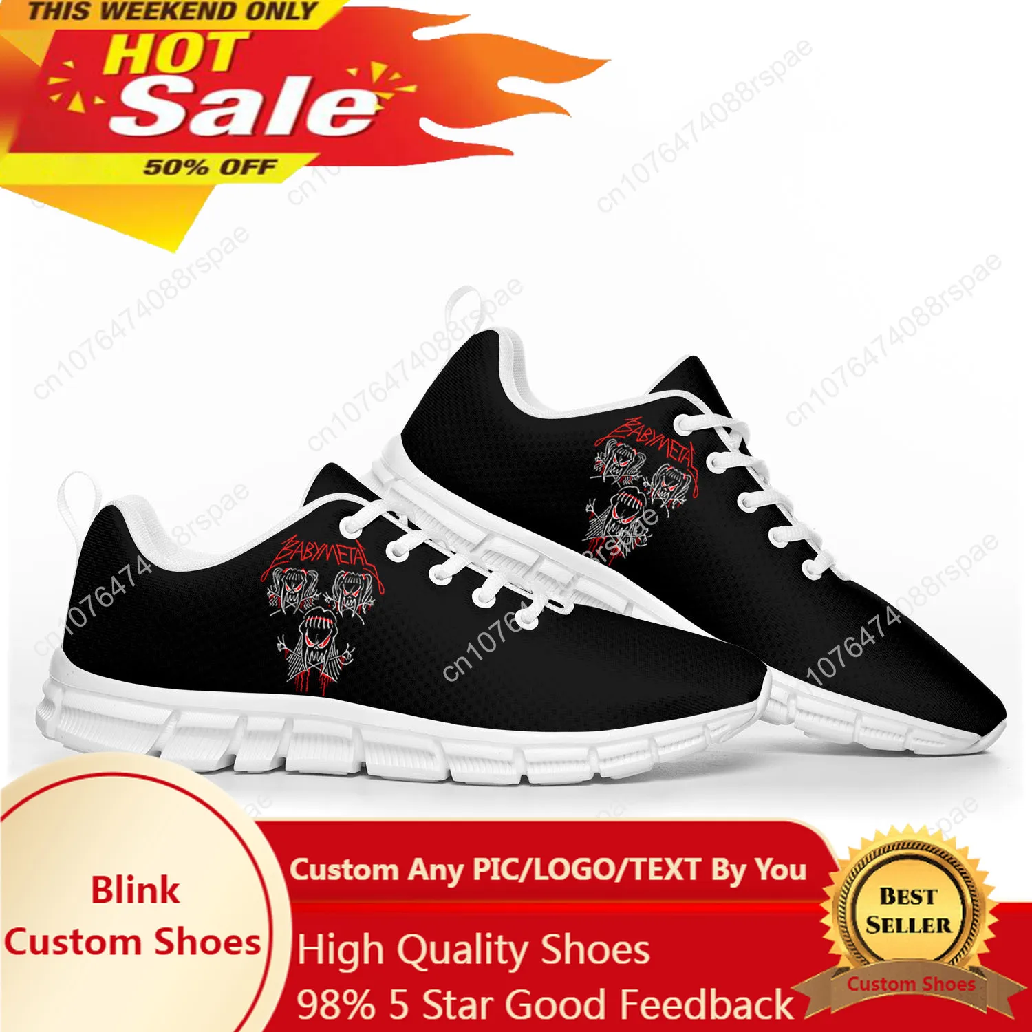 

Babymetal рок-группа популярные модные спортивные туфли мужские женские подростковые дети детские кроссовки под заказ Высокое качество пара белых туфель