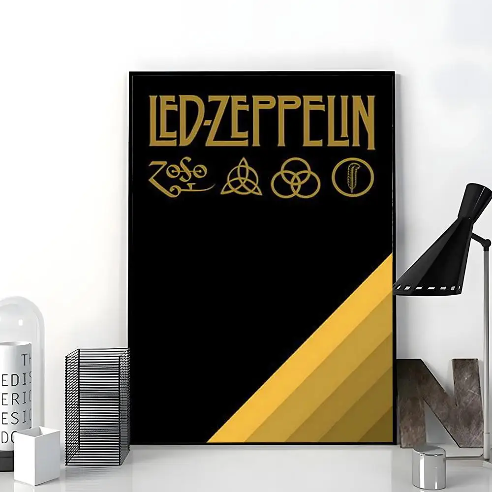 Фото Постер POP Band L-Led Z-Zeppelin, HD-печать на бумаге, для дома, гостиной, спальни, прихожей, бара, кафе, художественное украшение. №5