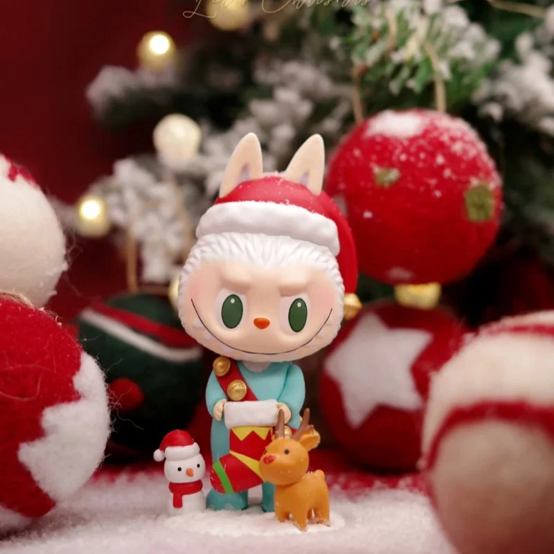 Новая серия Labubu Box слепая коробка загадочная Kawaii модель рождественской атмосферы