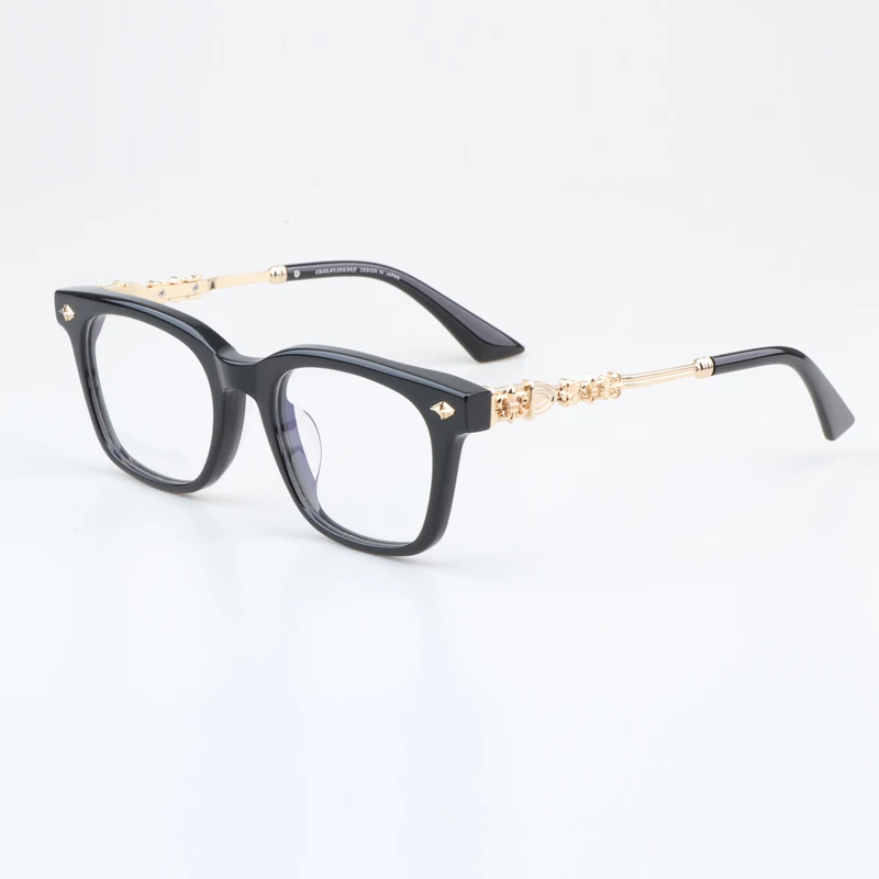 

Basames Men's Rectangle Acetate Eyeglasses Women's Prescription Glasses Frames High Quality Designer Spectacles Eyepieces CH8214
