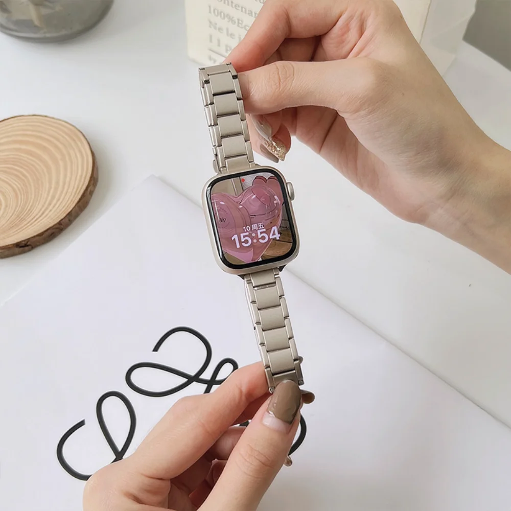 Women Starlight Series Bracelet for Apple Watch Band 8 7 6 3 4 5 Se 2 1 Strap for IWatch Ultra 49mm 41mm 45mm 40 38mm 42mm 44mm