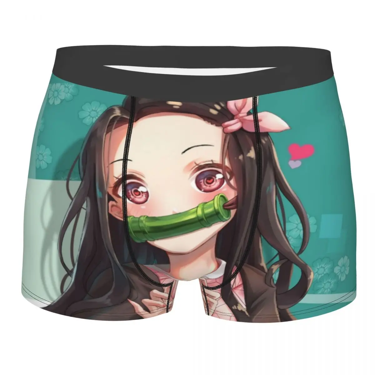 

Sexy Boxer Shorts Panties Men's Nezuko Kamado Demon Slayer Underwear Kimetsu no Yaiba Soft Underpants for Homme S-XXL