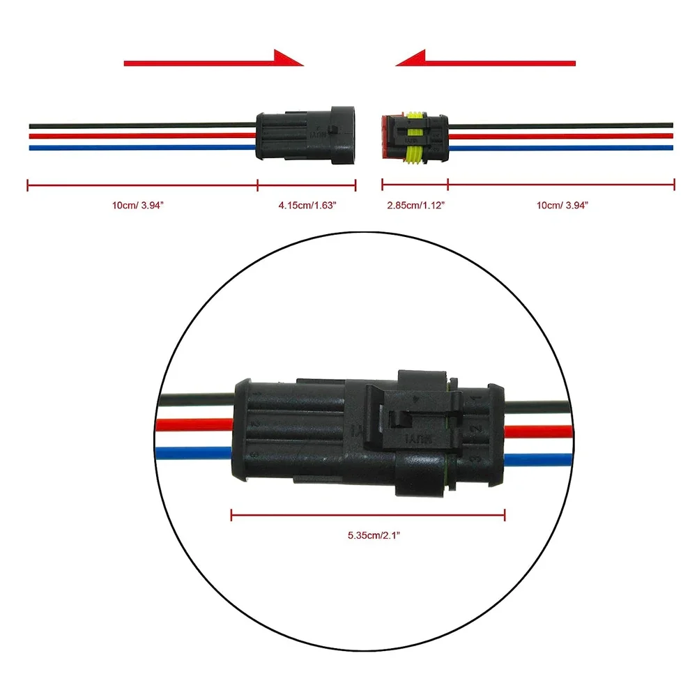 

Водонепроницаемые авто электрические клеммы 16 AWG
