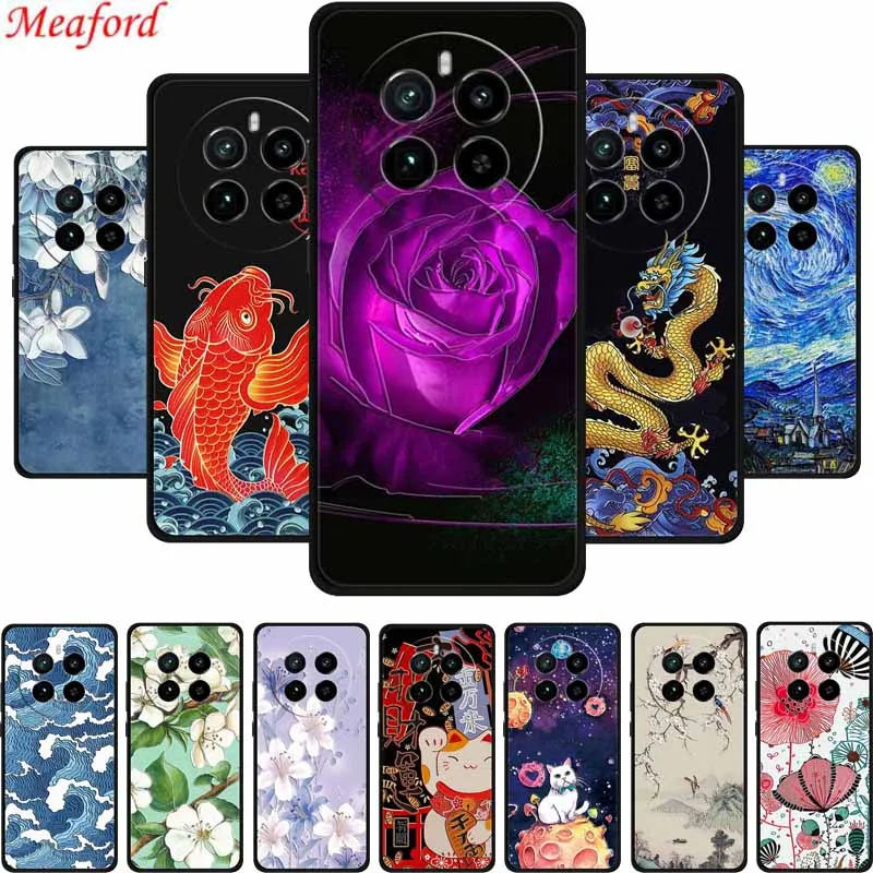 Чехол с 3D тиснением для Huawei Mate 70 5G противоударный силиконовый мягкий чехол задняя