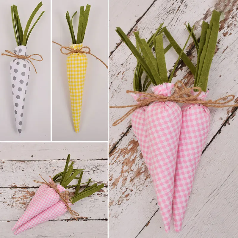 

1 шт., декоративная Пасхальная ткань в форме моркови