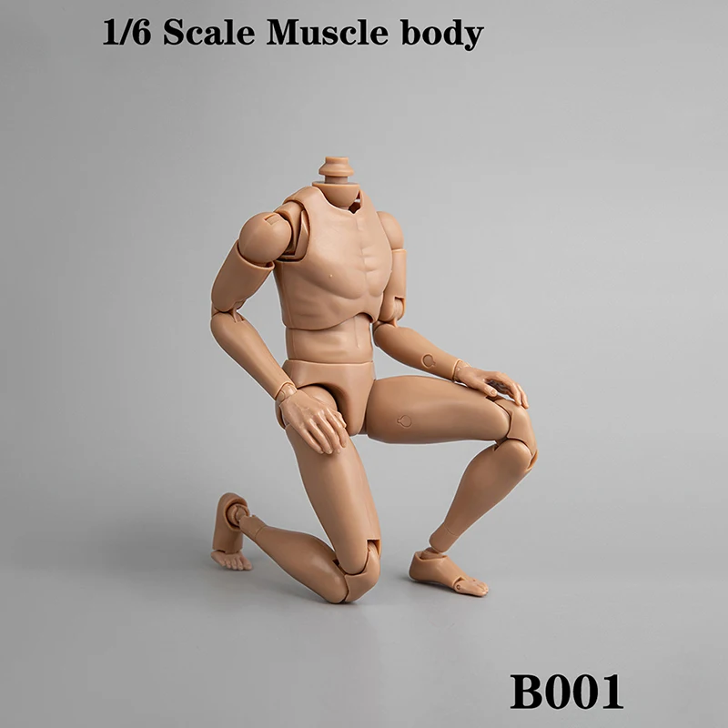 

1/6 Scale B001 Narrow Shoulder Male Man Boy Body Figure Military Chest Muscular Similar to TTM19 12" Soldiers Action Figure Toys