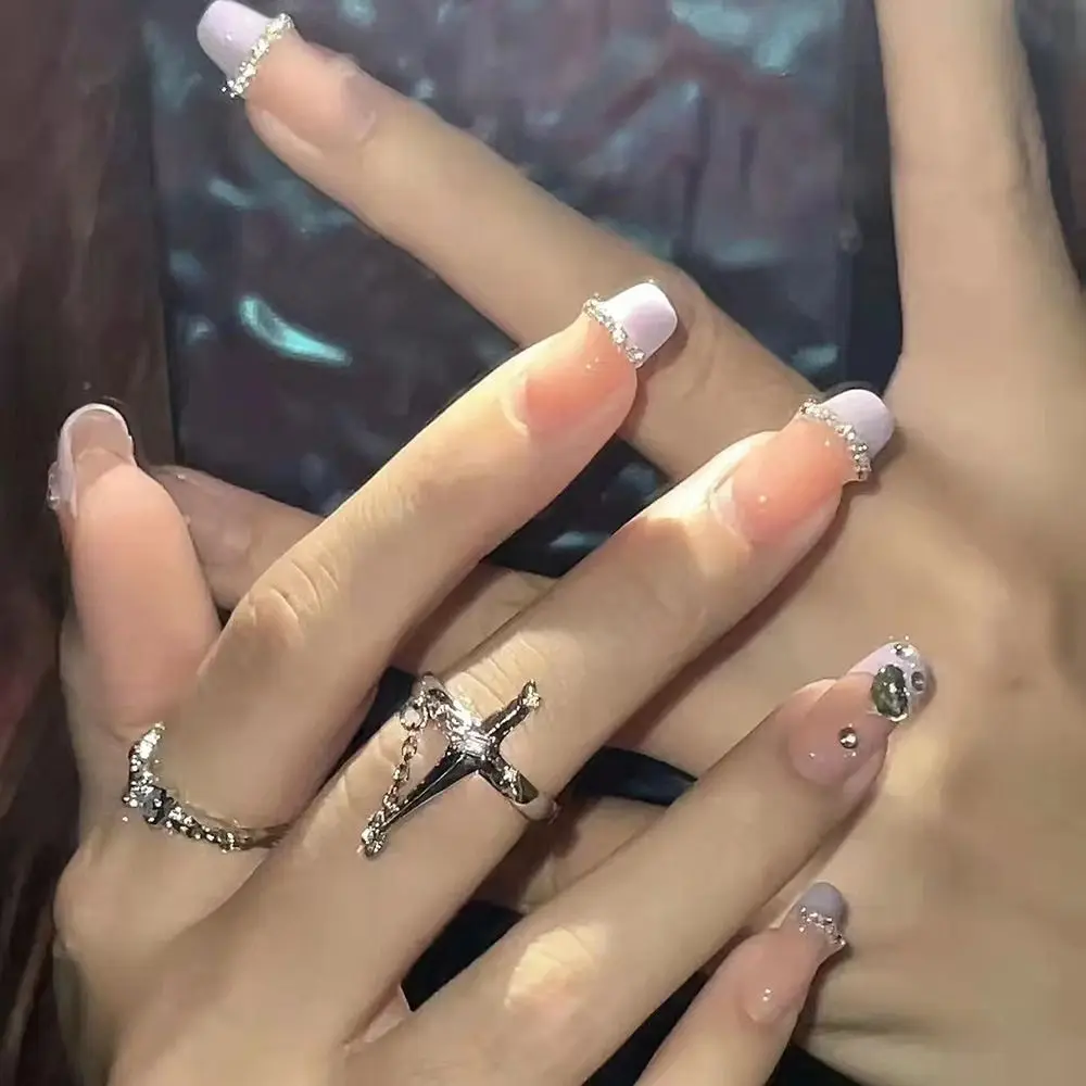 

24 шт., Длинные накладные ногти для женщин и девушек