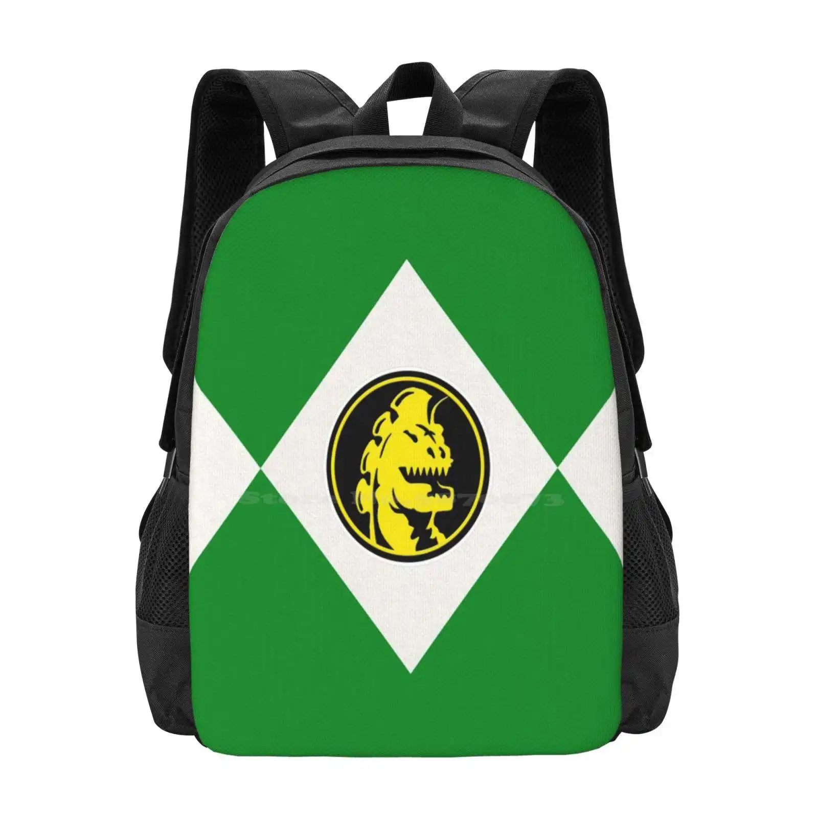 For School Teenagers Girls Travel Bags Green Ranger Red Ranger Super Sentai Pink Ranger Blue Ranger Yellow Ranger