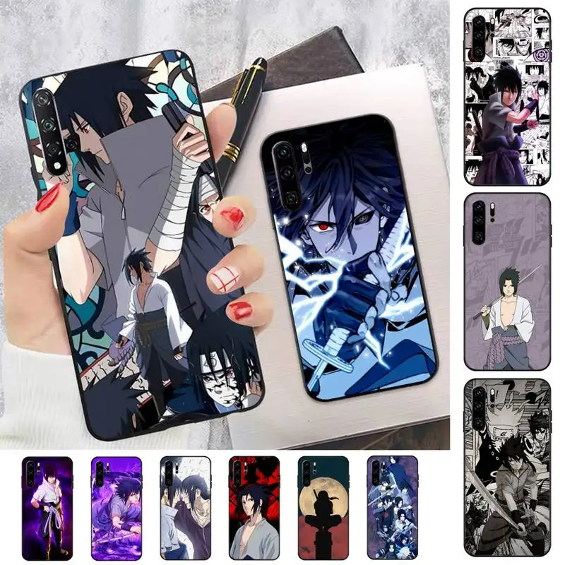 

BANDAI Naruto Uchiha Sasuke Phone Case for Huawei P30 40 20 10 8 9 lite pro plus Psmart2019