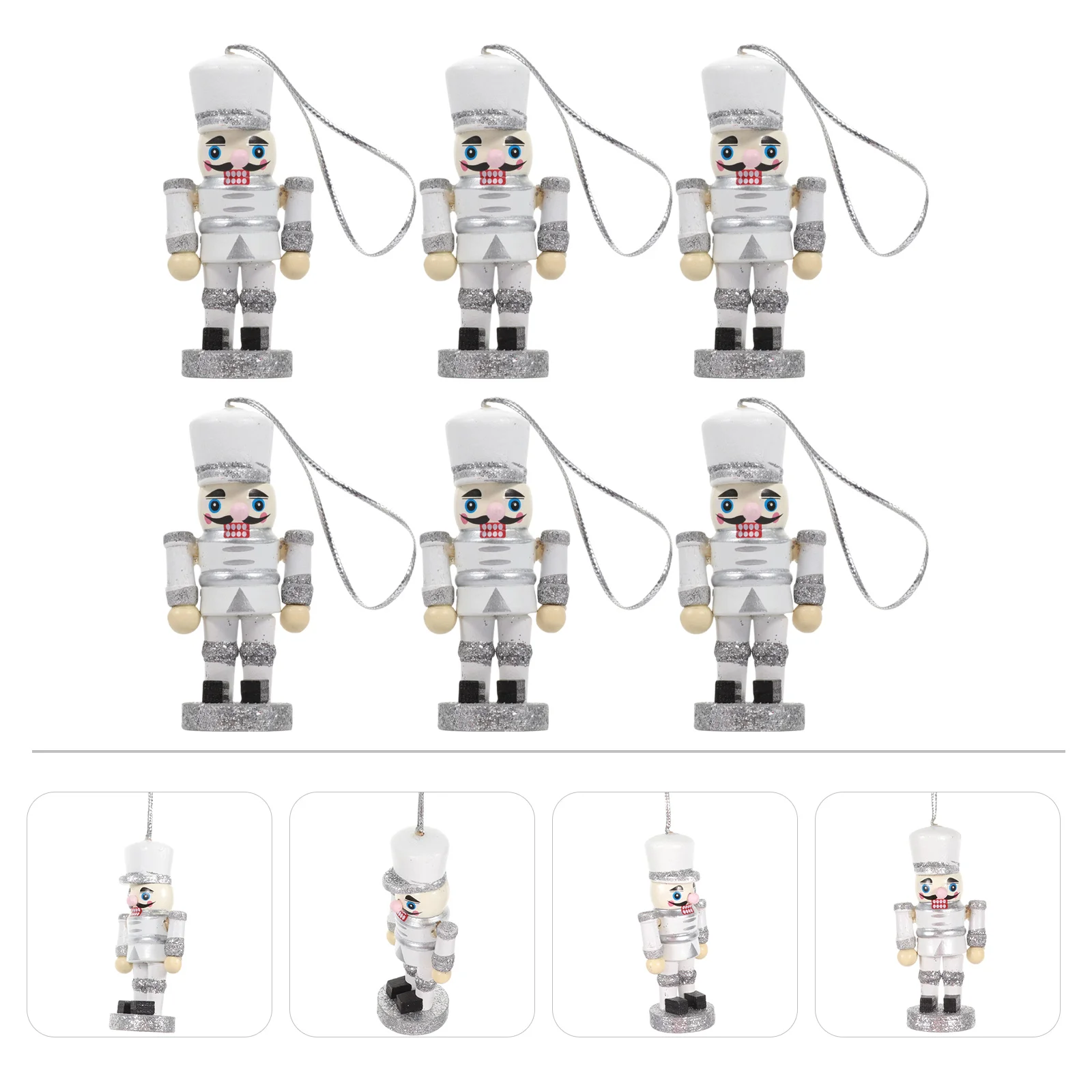 

Christmas Ornaments Nutcracker Tree Decoration Figures Wooden Soldier Xmas