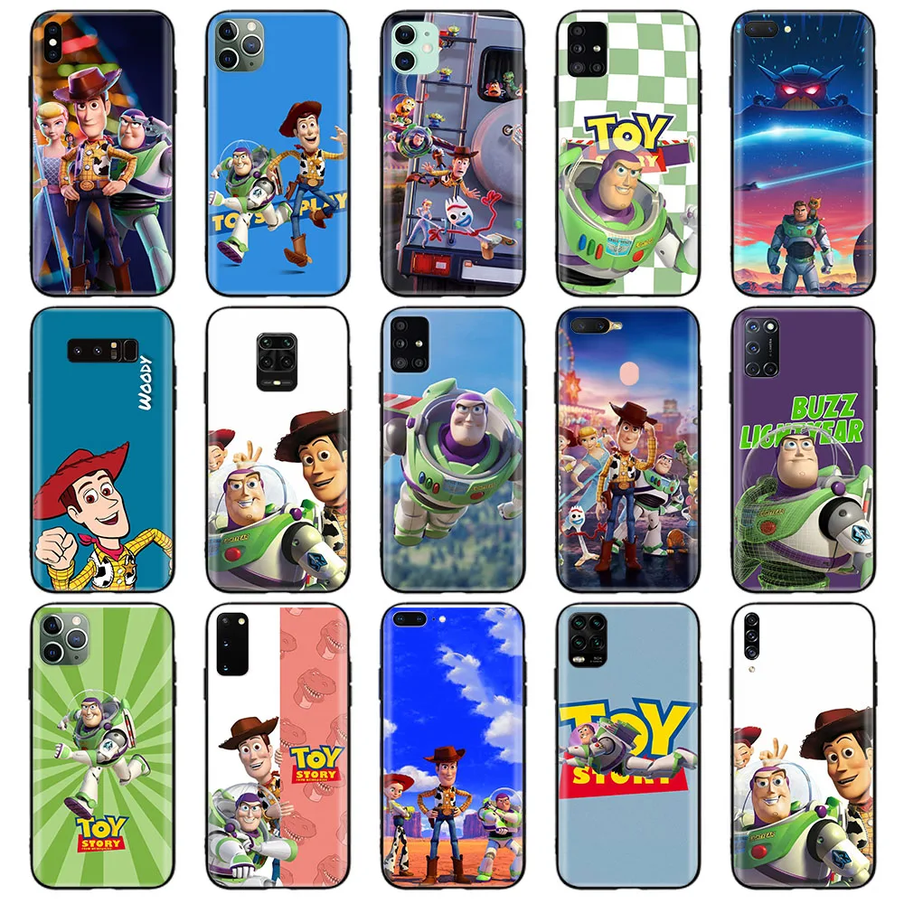 

Black Case for Samsung S7 Edge S8 S9 Plus J5 J6 J7 J8 J2 J4 Core Pro Prime Duo A31 Cover Z-26 Toy story