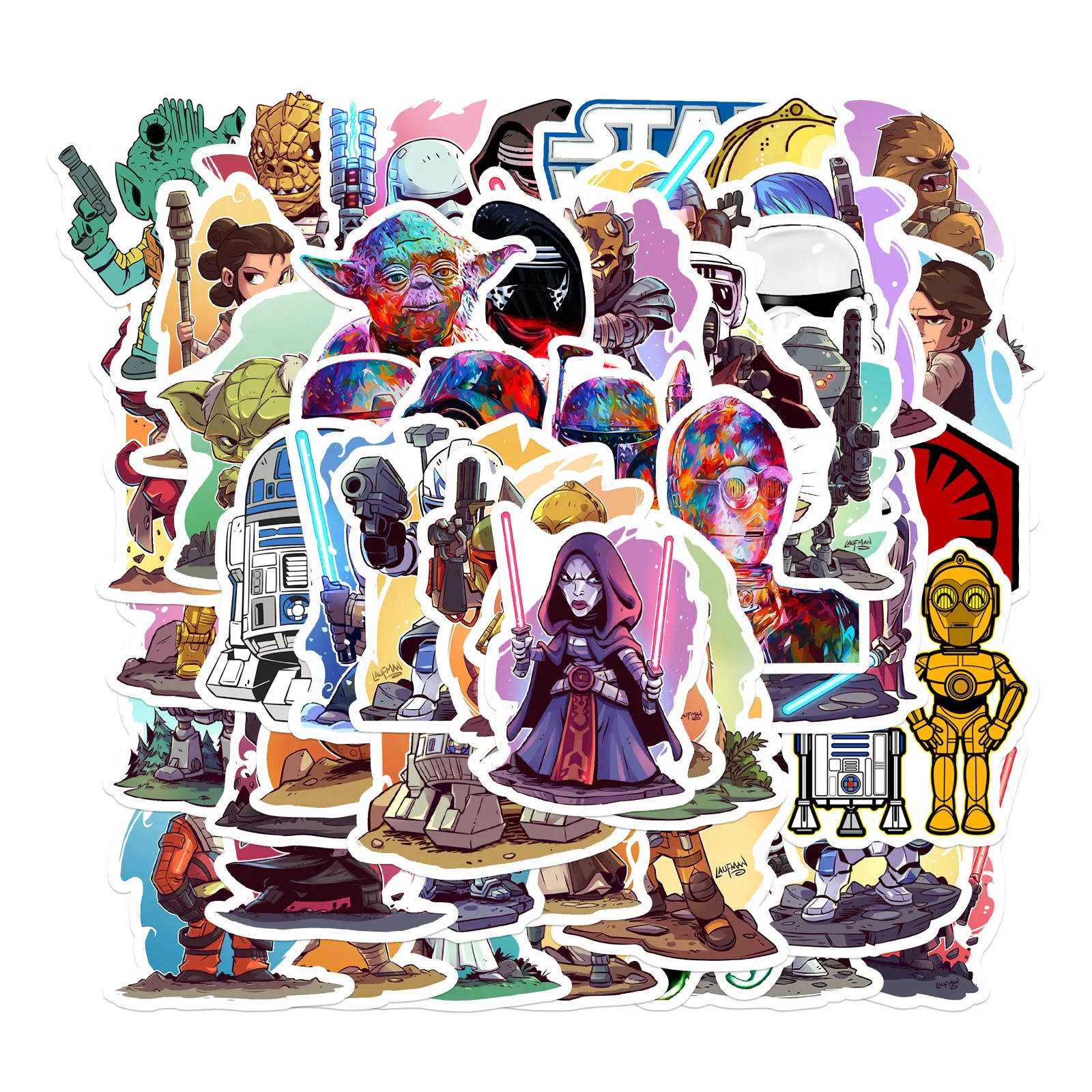 

10/50Pcs Maval Star Wars Movie Cool Vintage For Gift DIY Skateboard Luggage Refrigerator Notebook Motorcycle Waterproof Stickers