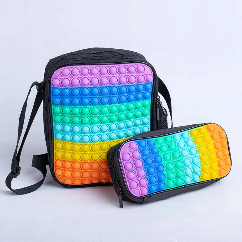 

Pop Its, сумка для ланча, сумка-тоут, женская, детская, холодильная сумка с изоляцией