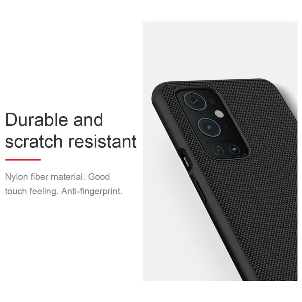 For OnePlus 9 Pro One Plus 9 Case NILLKIN Textured Nylon fiber Case Back Cover For One Plus 9 Pro Durable Non-slip Phone Shell