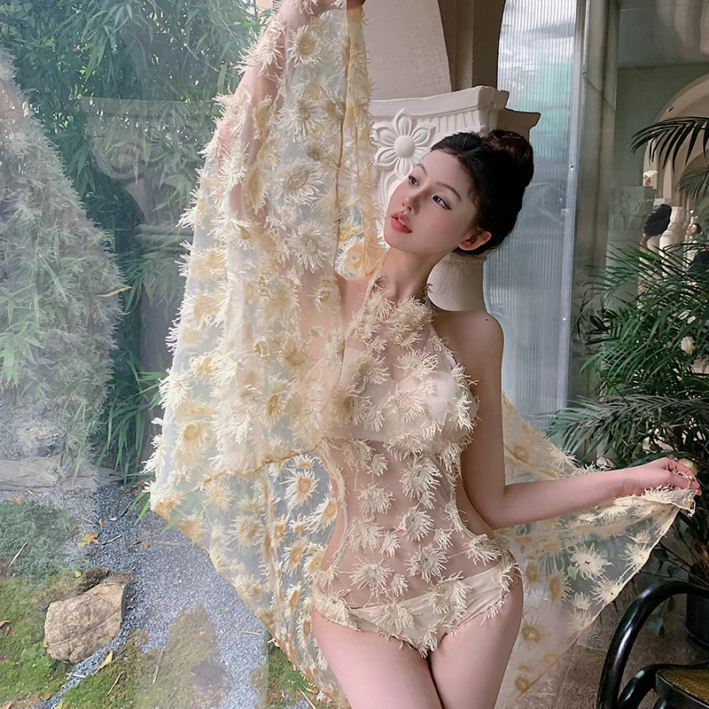 

Новинка, Раздельный купальник-бикини, женское пикантное бикини с открытой спиной и завышенной талией в китайском стиле, женский купальник для отдыха, пляжа, лета