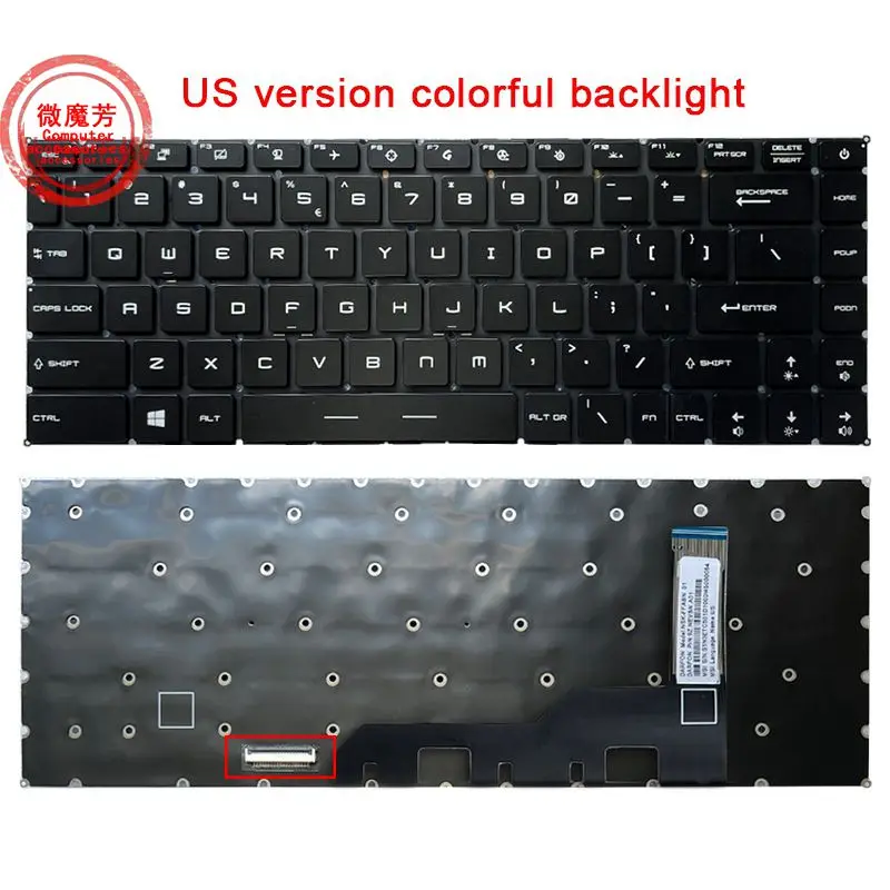 

RU/US New Keyboard For MSI GE66 GP66 Raider 10SF 10SFS 10SGS MS-1541 GS66 Stealth 10SD 10SE MS-16V1 With Per-Key RGB Backlight