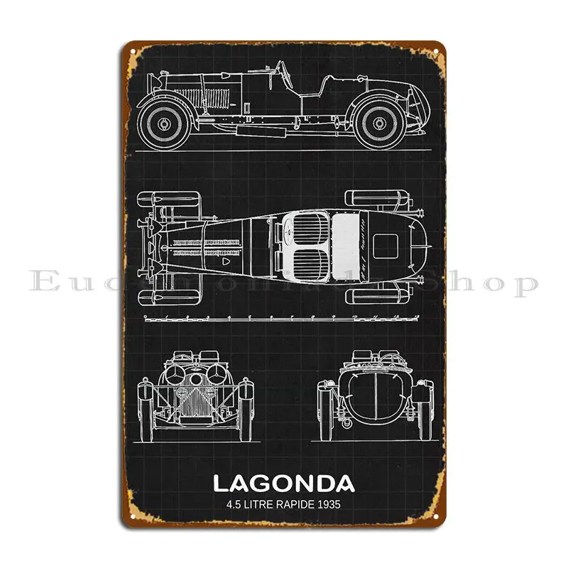 

Lagonda 45 литров Быстрая 1 металлическая табличка кинотеатр кинопечать создание оловянного знака плакат