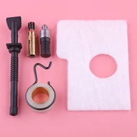 oil pump worm gear fuel oil filter line hose kit for stihl ms180 ms170 018 017 chainsaw spare tool parts replace for 11236407102
