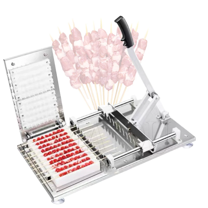 

BBQ Meat String Machine Barbecue Skewer Tools Skewers Stringing Machine Grill Barbecue Kitchen Accessories