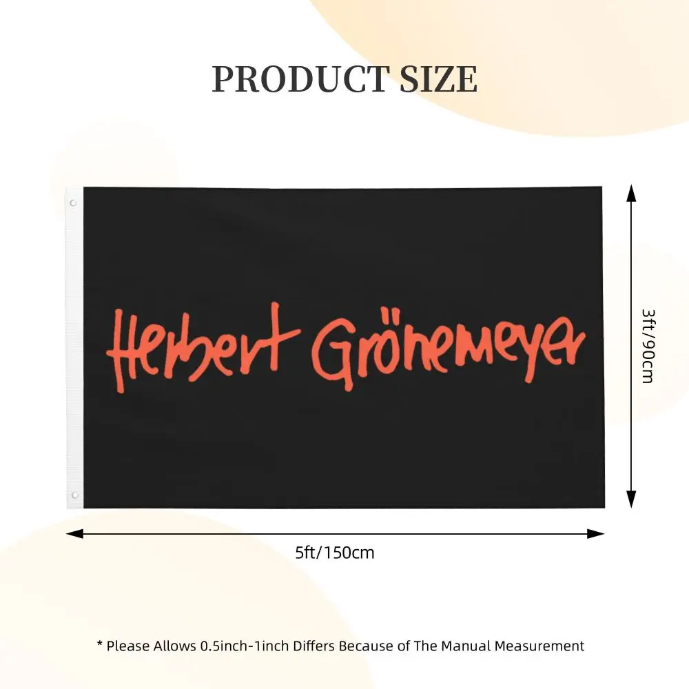 Новый двухсторонний баннер Герберта гронимемера флаг бриза декоративный для