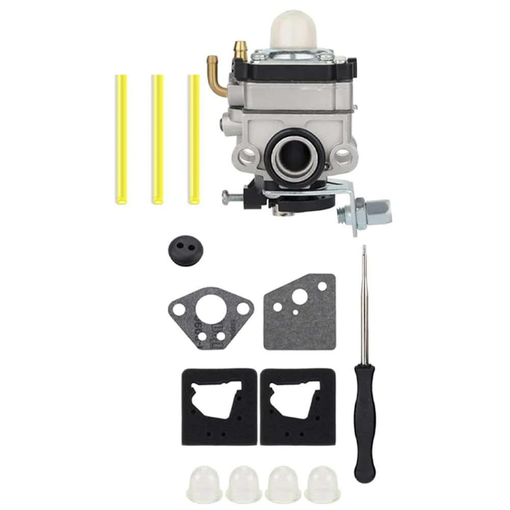 Фото Комплект карбюратора FG100 для двигателей Honda GX22, GX31, HHE31C, HHT31S, UMK431 (для садовых культиваторов и бензокосилок), с прокладками и топливной системой, запасные части №3