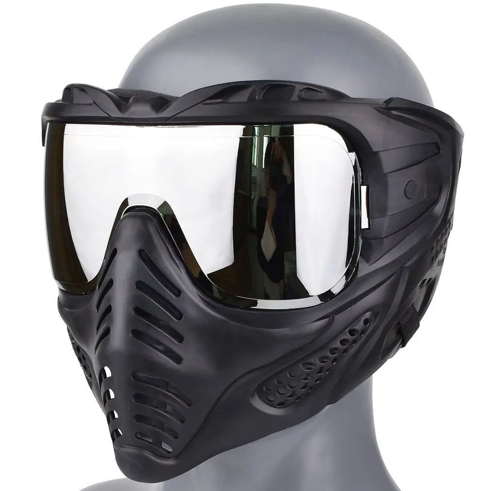 

Airsoft Mask Detachable Airsoft Glasses With Impact Resistant Army Fans Tactical Mask for Halloween Paintball Game Party Props