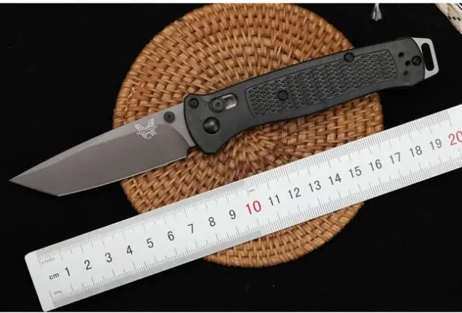 

Tactical Folding Knife D2 Blade Benchmade 537 Nylon Glass Fiber Handle Outdoor Survival Self Defense Pocket Military Knives