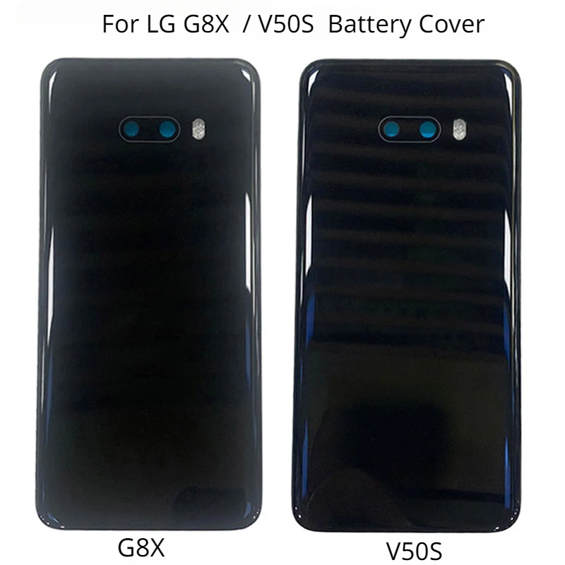 

Back Battery Cover Rear Door Panel Housing Case For LG G8X V50S Battery Cover with Camera Lens Flashlight Replacement Parts