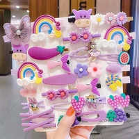 14pcsset kids cute hair clip new korean children hairpins sweet color girls gifts hairclips for girls hair accessories